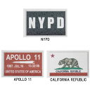 浮き出る DIY 壁紙シール デコ ステッカー NYPD APOLLO 11 CALIFORNIA REPUBLIC 縦10cm×横15.5cm ■ インテリア 店舗 ガレージ サインプレート