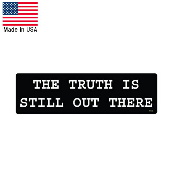 ステッカー X-ファイル THE TRUTH IS STILL OUT THERE デカール 7.5cm×26cm ■ シール 小物 雑貨 X-FILES 海外ドラマ FBI フォックス モルダー デイヴィッド ドゥカヴニー インテリア
