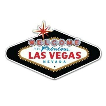 ステッカー WELCOME LAS VEGAS ラスベガス 8cm×12.5cm ■ NEVADA ネバダ カジノ アメリカ 小物 雑貨 シール デカール