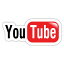 ステッカー YouTube ユーチューブ デカール 縦6.5cm×横15cm ■ 動画 ロゴ マーク 雑貨 小物 サイン カーステッカー