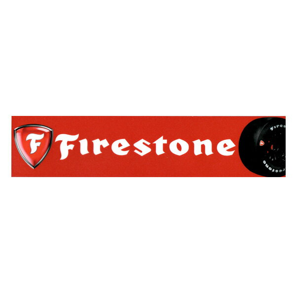ステッカー Firestone ファイアストン ロゴ デカール 5cm×22.5cm ■ ブリヂストン タイヤ カーステッカー シール