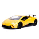 ミニカー JADATOYS HYPER-SPECシリーズ ランボルギーニ ウラカン イエロー Lamborghini Huracan Perfomante ダイキャストミニカー 1:24 スケール ■ トイ おもちゃ 車