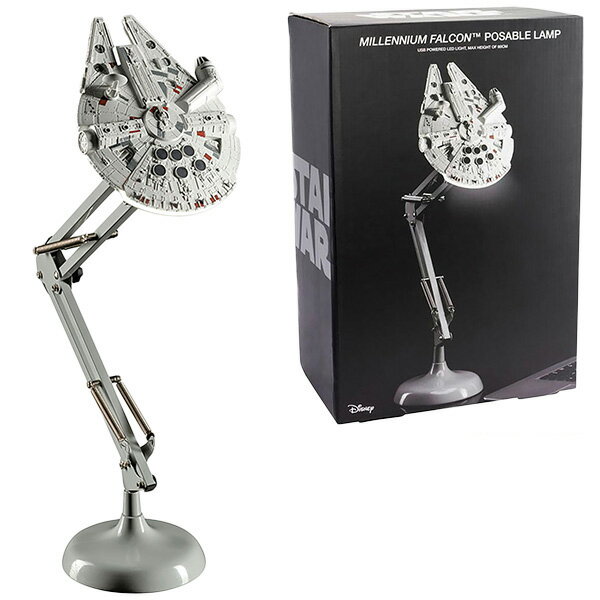 スターウォーズ ミレニアム ファルコン ポーザブル デスクライト 高さ60cm ■ PALADONE STAR WARS 映画 LED USB ライト 照明 インテリア ディスプレイ 雑貨 コレクション