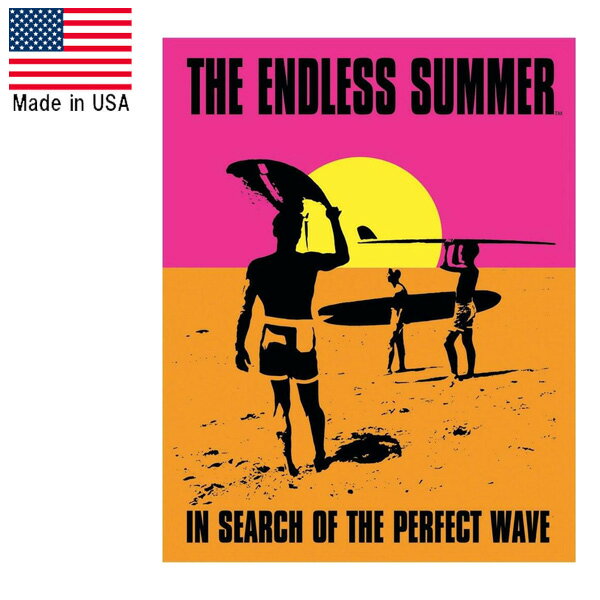 メタルサイン "THE ENDLESS SUMMER" エンドレスサマー 縦41cm×横32cm ■ サーフィン 海 マリンスポーツ ..