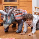 恐竜 トリケラトプス インフレータブル 全長63インチ 約160cm ■ 空気ビニール玩具 インテリア トイ おもちゃ バルーン 飾り デコレーション