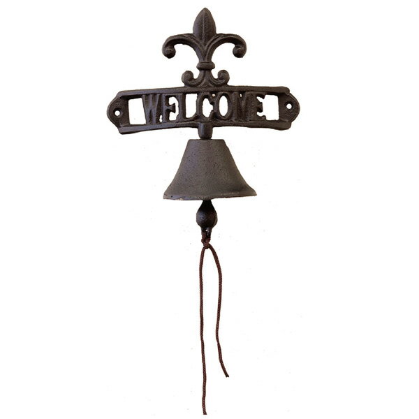 コベント アイアン ドアベル WELCOME ■ 玄関 呼び鈴 ディナーベル インテリア 雑貨 飾り オブジェ DIY おしゃれ