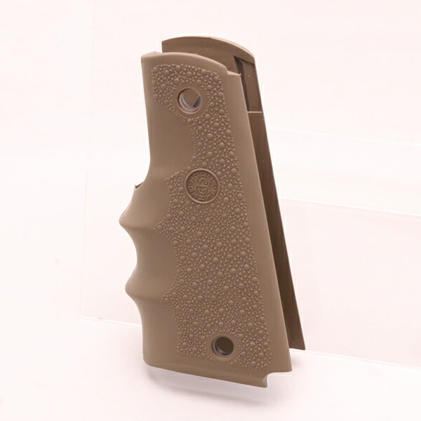 HOGUE ホーグ コルト1911ガバメント用 ラバーグリップ ダークアース 45003 ■ COLT サバゲー エアガン カスタム ミリタリー 銃 ガン