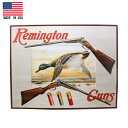 【アメリカ製】【レミントン(Remington】ショットガンとカモ ハンティング【ブリキ看板】【インテリア 壁掛け】