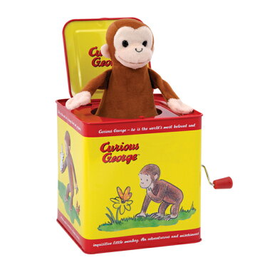 【再入荷】【インテリア・おもちゃ】おさるのジョージ びっくり箱(ジャック・イン・ザ・ボックス)【Curious George(キュリアスジョージ)】【輸入雑貨】