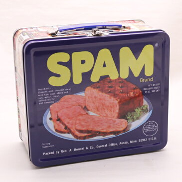 【ブリキボックス】 SPAM（スパム） 缶製ボックス（ランチボックス　ティンボックス） ブリキ缶 【雑貨】 おしゃれ 海外