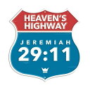 高さ約29cm “Heaven's Highway JEREMIAH 29:11（ヘブンズハイウェイ エレミア29：11）” エンボス ダイカットメタルサイン（ティンサイン）