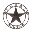 TEXAS 1836 メタル サークル スター オブジェ 【インテリア 雑貨 ウォール デコレーション 飾り テキサス】