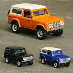 【フォード】【ミニカー】ブロンコ 1973 1/32スケール ブラック ブルー オレンジ 【ford Bronco ダイキャスト プルバック式】