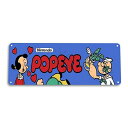 メタルベースサイン Nintendo ポパイ 10cm×27cm 看板 ■ popeye 任天堂 ゲーム インテリア 雑貨 壁掛け ガレージ