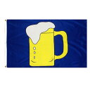 【フラッグ】ビール フラッグ ブルー 屋内 屋外用 90cm×150cm 【BEER FLAG ガレージ インテリア 旗 バナー お祭り ビアガーデン イベント】