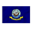 【フラッグ】アメリカ海軍 US ネイビーロゴ フラッグ ブルー 屋内 屋外用 91cm×154cm UV加工【US NAVY FLAG 米軍 ミリタリー ガレージ インテリア 旗 バナー 】