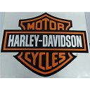 【ハーレーダビッドソン】【ステッカー】バー＆シールド ロゴ ビッグ デカール 75cm×94.5cm【Harley-Davidson 雑貨 シール バイク】