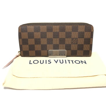 【中古】【レディース】【付属品有り】LOUIS VUITTON ルイヴィトン モノグラム ダミエ エベヌ ポルトフォイユクレマンス 財布 ロングウォレット ラウンドジップ シリアルナンバー：CA3138 型番：M51626 サイズ：H9cm W19.5cm D1.5cm カラー：ローズバレリーヌ 万代Net店