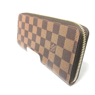 【中古】【レディース】【付属品有り】LOUIS VUITTON ルイヴィトン モノグラム ダミエ エベヌ ポルトフォイユクレマンス 財布 ロングウォレット ラウンドジップ シリアルナンバー：CA3138 型番：M51626 サイズ：H9cm W19.5cm D1.5cm カラー：ローズバレリーヌ 万代Net店