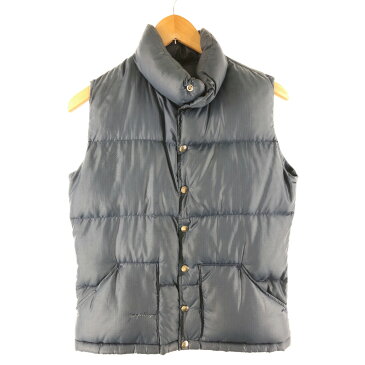 【中古】【メンズ】THE NORTH FACE ザノースフェイス 90‘s ダウンベスト シンプル アウトドア サイズ:XXS カラー:NAVY ネイビー 紺 ※ほつれあり。 万代Net店