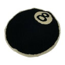 【中古】【メンズ】【レディース】STUSSY×Second Lab 8 Ball ステューシー セカンド ラボ エイトボール RagMat ウェルカムラグマット ラグマット 床マット カラー:BLACK ブラック 黒 万代Net店