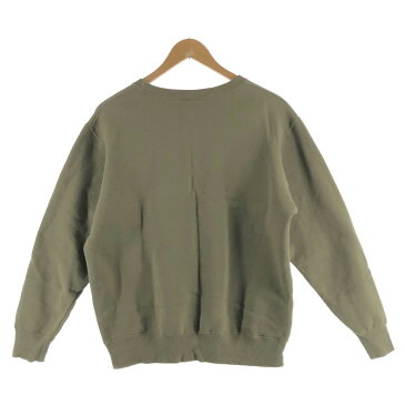 【中古】【メンズ】THE NORTH FACE ザノースフェイス スモールロゴスウェット 品番:NT61812Z サイズ表記:M カラー:KHAKI、カーキ 万代Net店