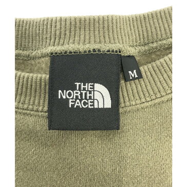 【中古】【メンズ】THE NORTH FACE ザノースフェイス スモールロゴスウェット 品番:NT61812Z サイズ表記:M カラー:KHAKI、カーキ 万代Net店