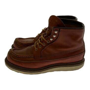 【中古】REDWING レッドウイング Irish Setter Canoe Moc アイリッシュセッターカヌーモック オロラセットポーテージ 犬タグ ブーツ 革靴 9851 カラー:Brown ブラウン 茶色 サイズ:27cm メンズ 靴 万代Net店