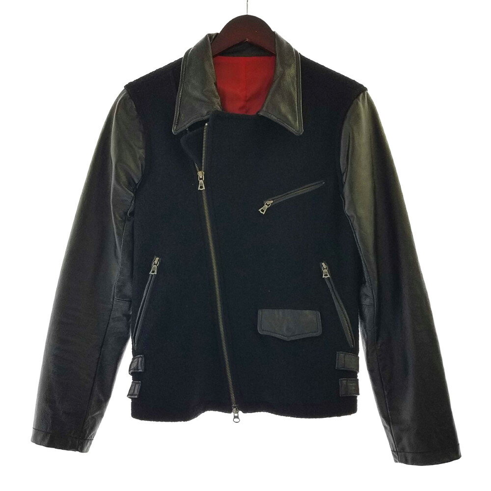 宅送 No Id ノーアイディー ダブルライダースジャケット アウター サイズ 1 カラー Black ブラック 黒 メンズ ドメスティック 万代net店 Saleアイテム Dekmantel Com