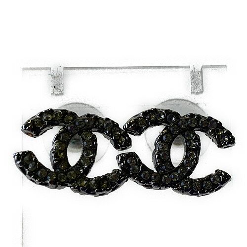 【中古】CHANEL シャネル ココマーク ピアス ラインストーン メンズ レディース ハイブラ 万代Net店