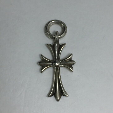 【中古】【メンズ/レディース】CHROME HEARTS TINY CH CROSS クロムハーツ タイニーCHクロスチャーム ペンダントトップ アクセサリー サイズ：約3.7×1.6cm（バチカン含む） カラー：SILVER 万代Net店