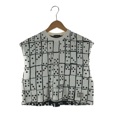 【中古】【レディース】STUSSY ステューシーSTUSSY DICE PRINT N/S TEE ステューシー サイコロプリント ノースリーブ Tシャツ カットソー タンクトップ サイズ:S カラー:ブラック/ホワイト 万代Net店