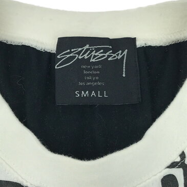 【中古】【レディース】STUSSY ステューシーSTUSSY DICE PRINT N/S TEE ステューシー サイコロプリント ノースリーブ Tシャツ カットソー タンクトップ サイズ:S カラー:ブラック/ホワイト 万代Net店