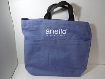 【中古】 【未使用品】anello アネロ GRANDE グランデ 2WAY トートバッグ ショルダーバッグ GI-S0491 ブルーグレー メンズ レディース タグ付き 万代Net店