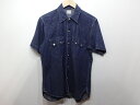 【中古】SUGAR CANE シュガーケーン S/S デニム SH 半袖 シャツ ブルー 青 メンズ サイズ：M 万代Net店