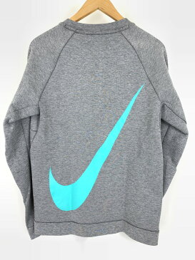 【中古】【メンズ】NIKE × atmos ナイキ × アトモス TECH FLEECE BIG SWOOSH JADE テックフリース ビッグスウッシュ ジェイド 長袖スウェット スウェットパンツ セットアップ サイズ：上下S カラー：グレー 型番：805141-091/805163-091 万代Net店