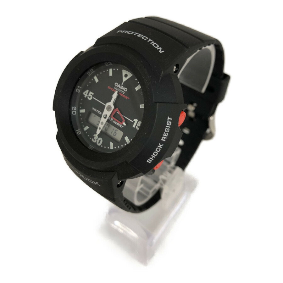 【中古】【メンズ/レディース】G-SHOCK ジーショック AW-500EAW-1EJF デジアナ クォーツ 復刻 時計 カラー：ブラック 黒 万代Net店