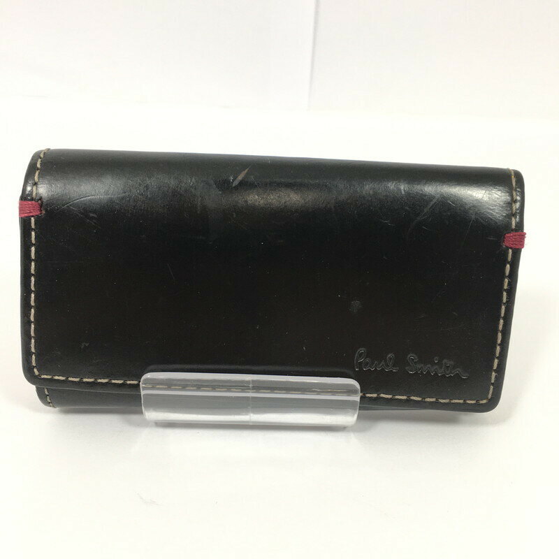 【中古】【メンズ/レディース】Paul Smith ポール・スミス 4連キーケース キーリング カラー：ブラック 黒 万代Net店