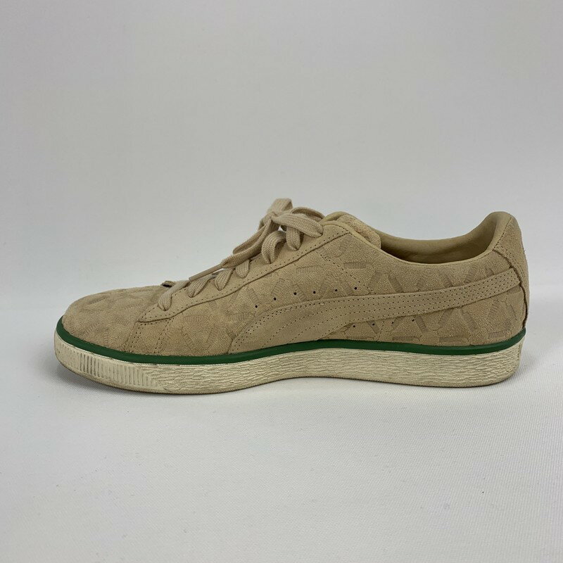 スーパーセール限定!30%OFF~【中古】【メンズ】PUMA プーマ Suede Classic Lux スウェード クラシック ラックス シューズ 靴 スニーカー サイズ：27cm カラー：ベージュ グリーン 万代Net店