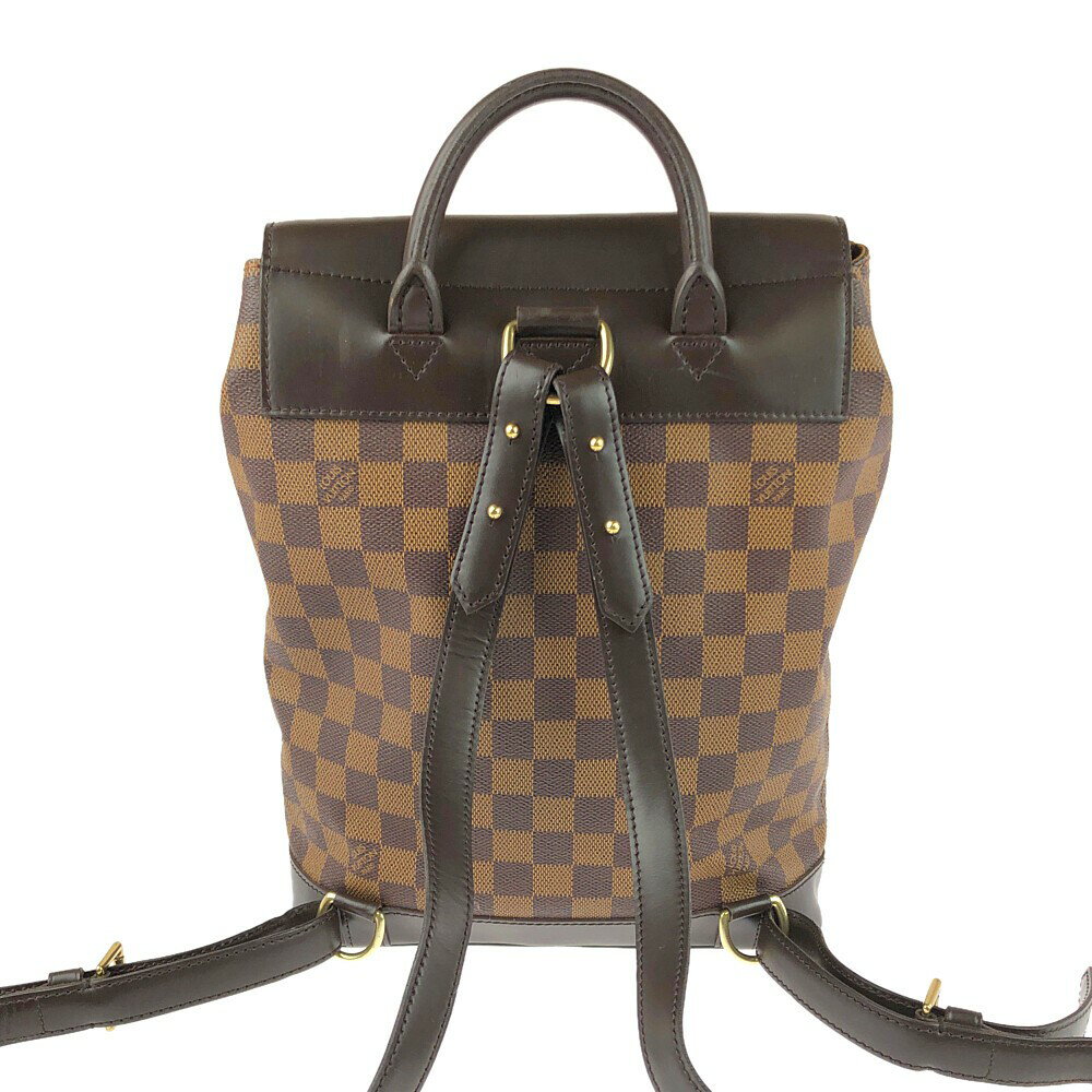 スーパーセール限定!20%OFF~【中古】【レディース】LOUIS VUITTON ダミエ ソーホー N51132 ルイヴィトン リュックサック バックパック カバン サイズ：約32×25×9.5cm カラー：エべヌ/ブラウン 万代Net店