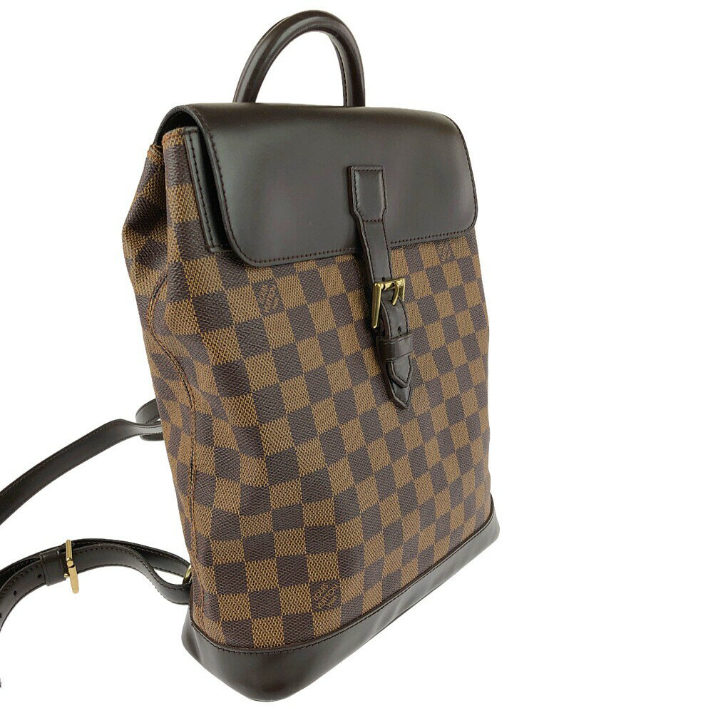 スーパーセール限定!20%OFF~【中古】【レディース】LOUIS VUITTON ダミエ ソーホー N51132 ルイヴィトン リュックサック バックパック カバン サイズ：約32×25×9.5cm カラー：エべヌ/ブラウン 万代Net店