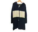 【中古】【レディース】RADY KNIT COAT MR1533 レディ バイカラー ニットコート ロングカーディガン アウター サイズ：F カラー：NAVY/WHITE 万代Net店