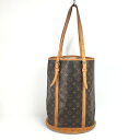 【中古】【メンズ/レディース】LOUIS VUITTON ルイ・ヴィトン M42236 モノグラム バケットGM バッグ トートバッグ 鞄 カバン カラー:ブラ...