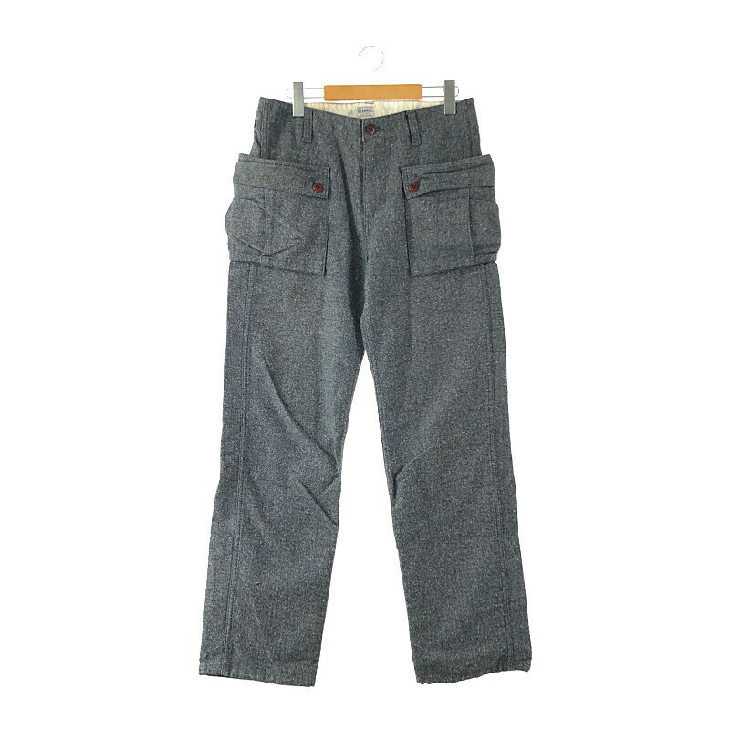 【中古】【メンズ】ETERNAL JAZZ NEP HERRINGBONE PANTS 53635 エターナル ジャズネップヘリンボーンカーゴパンツ ボトムス サイズ:32 カラー:グレー 万代Net店 156-220113-rs-16-tag