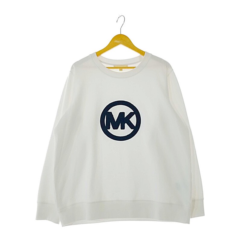 スーパーセール限定!30%OFF~【中古】【メンズ】MICHAEL KORS Sweatshirt マイケルコース スウェット トレーナー 長袖 トップス ハイブランド サイズ：L カラー：ホワイト 万代Net店