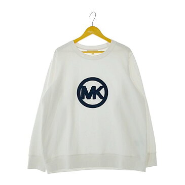 スーパーセール限定!30%OFF~【中古】【メンズ】MICHAEL KORS Sweatshirt マイケルコース スウェット トレーナー 長袖 トップス ハイブランド サイズ：L カラー：ホワイト 万代Net店