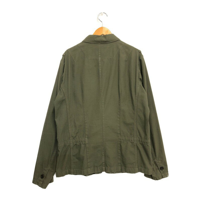 【中古】【メンズ】SAGE DE CRET サージュデクレ ミリタリーシャツ ジャケット 長袖 トップス アウター サイズ：XL カラー：グリーン カーキ 万代Net店