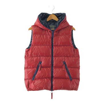 スーパーセール限定!30%OFF~【中古】【レディース】DUVETICA HOODED DOWN VEST 01703550 デュベティカ フーデッドダウンベスト ライトアウター サイズ:14 カラー:レッド 万代Net店