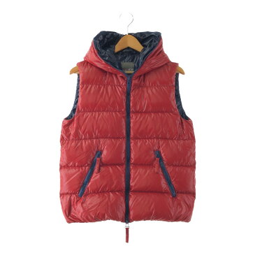 スーパーセール限定!30%OFF~【中古】【レディース】DUVETICA HOODED DOWN VEST 01703550 デュベティカ フーデッドダウンベスト ライトアウター サイズ：14 カラー：レッド 万代Net店