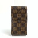 【中古】【メンズ/レディース】LOUIS VUITTON ルイ・ヴィトン N63024 ダミエシガレットケース ブランド 小物 タバコケース カラー：ブラウン 179-220504-gm-41-fuz 万代Net店